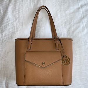 ✨EUC MK Michael Kors Acorn Saffiano Frame Tote✨